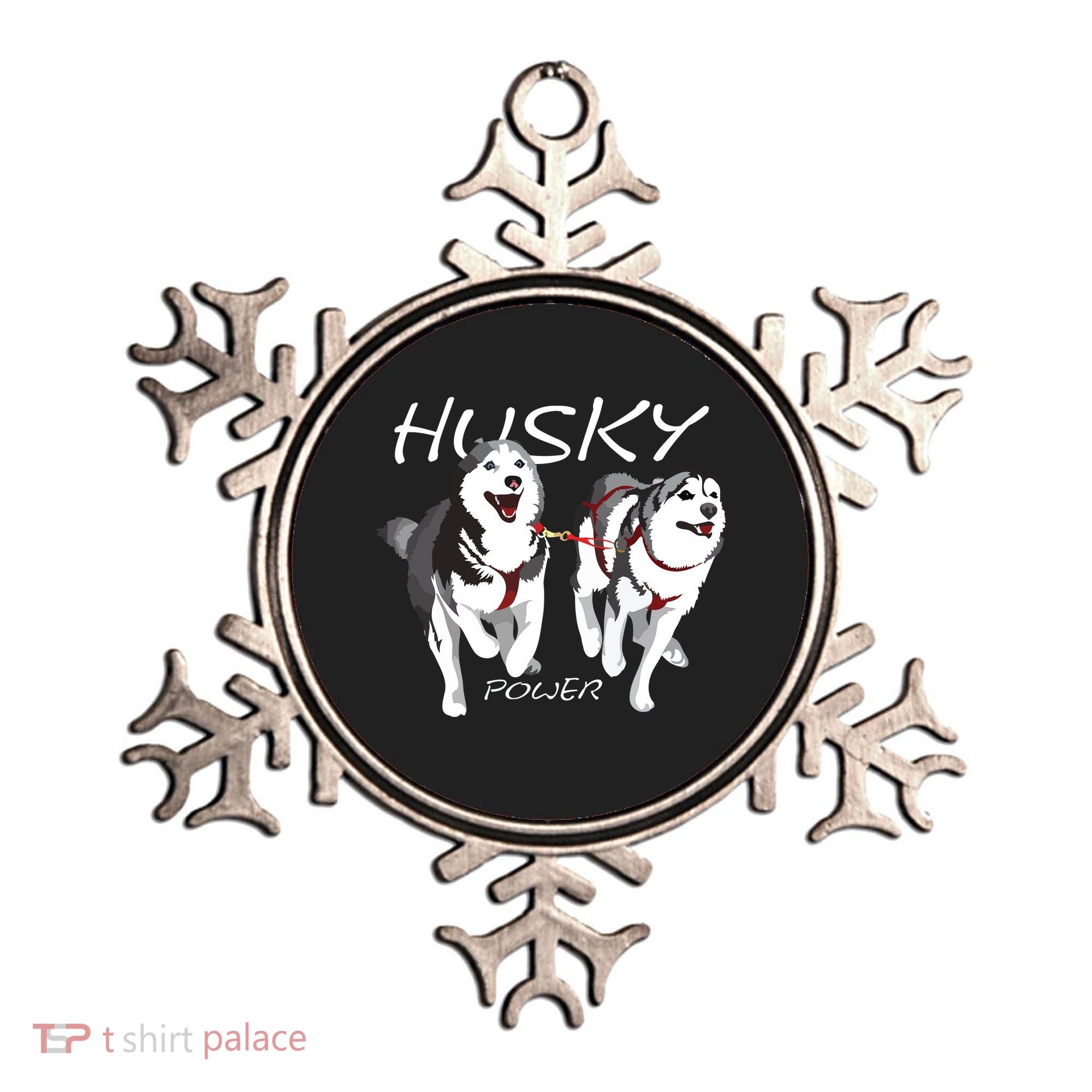 Siberian Husky Power Awesome Cute Husky Ornament