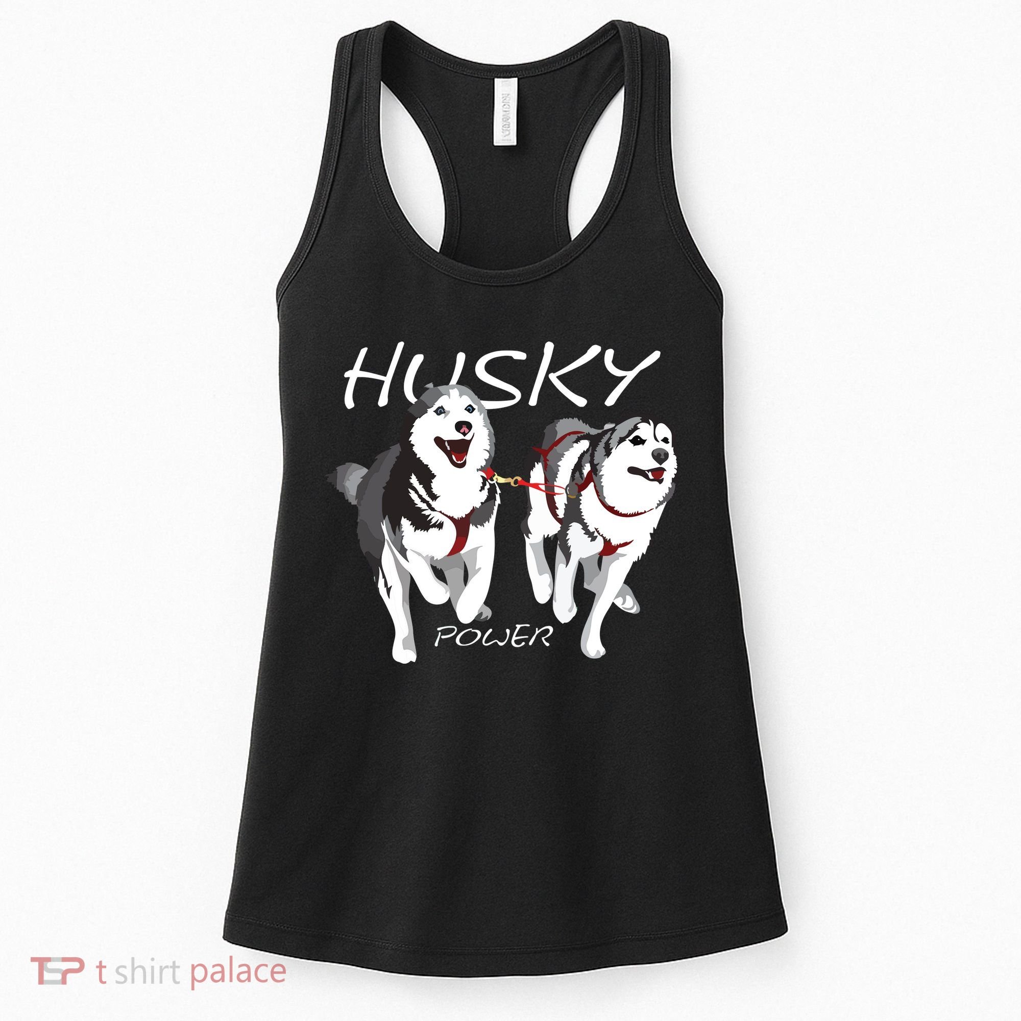 Siberian Husky Power Awesome Cute Husky Women's Tank Top