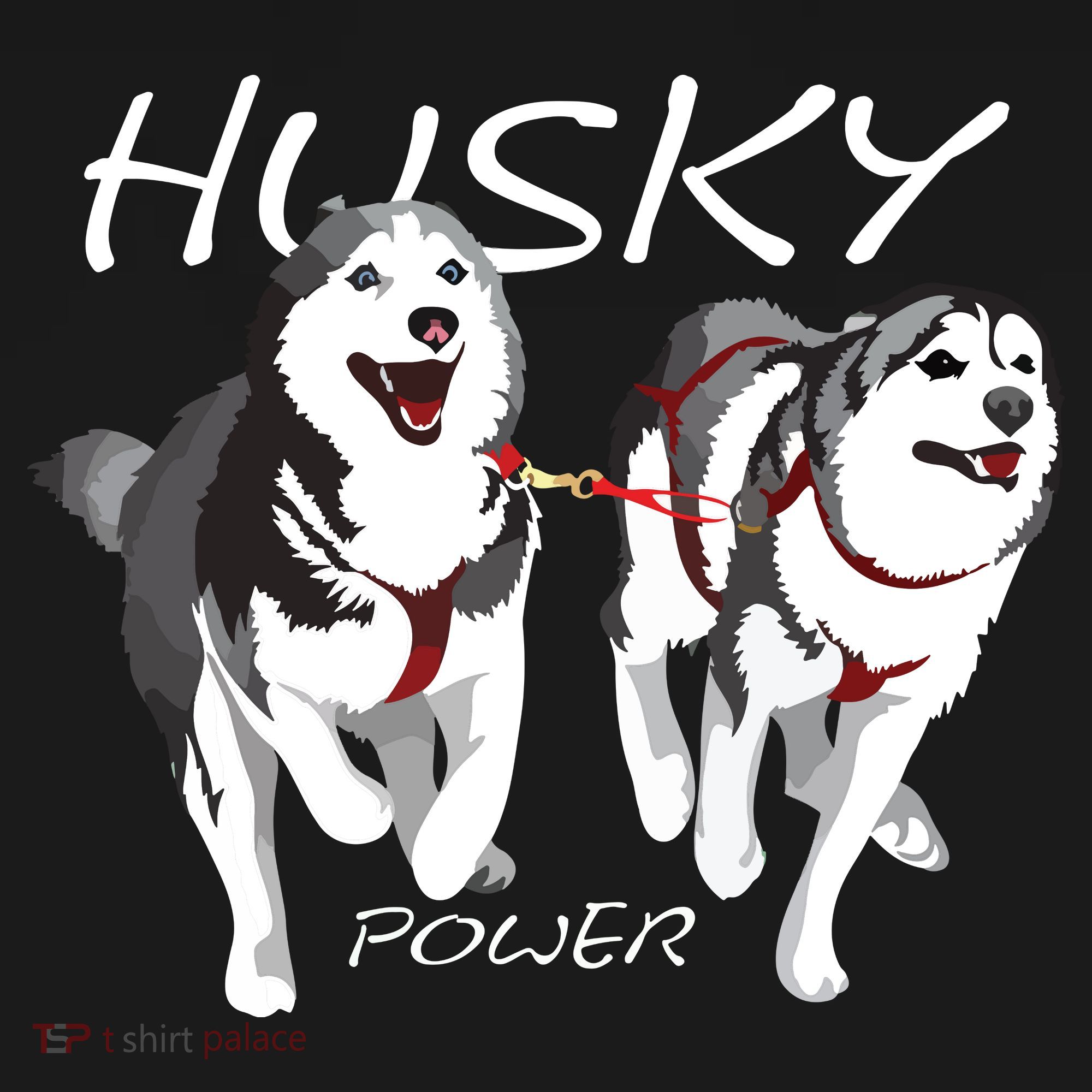 Siberian Husky Power Awesome Cute Husky Toddler Hoodie