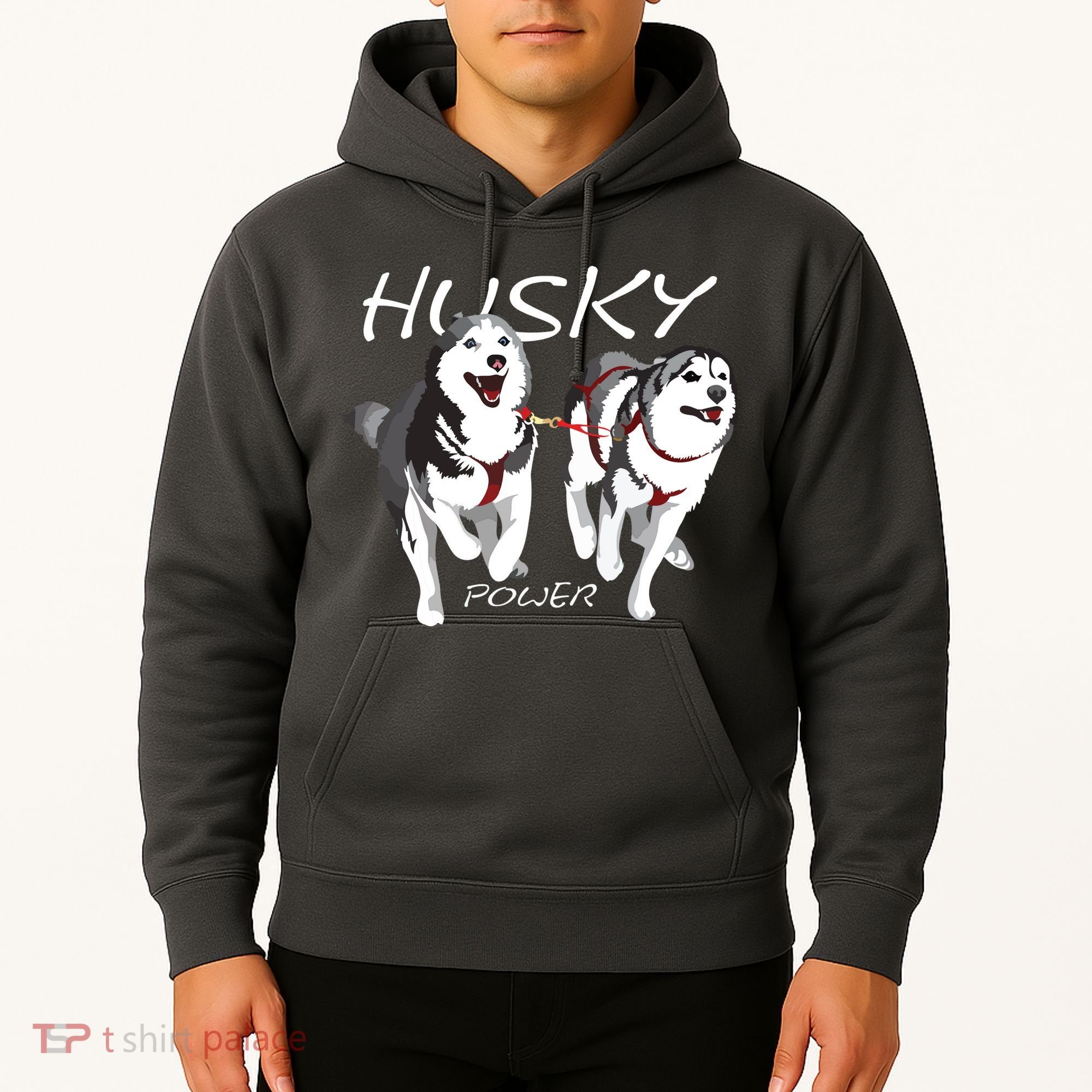 Siberian Husky Power Awesome Cute Husky Hoodie