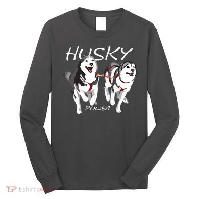 Siberian Husky Power Awesome Cute Husky Long Sleeve Shirt