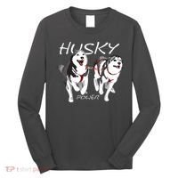 Siberian Husky Power Awesome Cute Husky Long Sleeve Shirt thumb 0