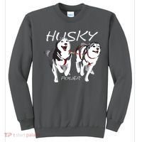 Siberian Husky Power Awesome Cute Husky Sweatshirt thumb 0