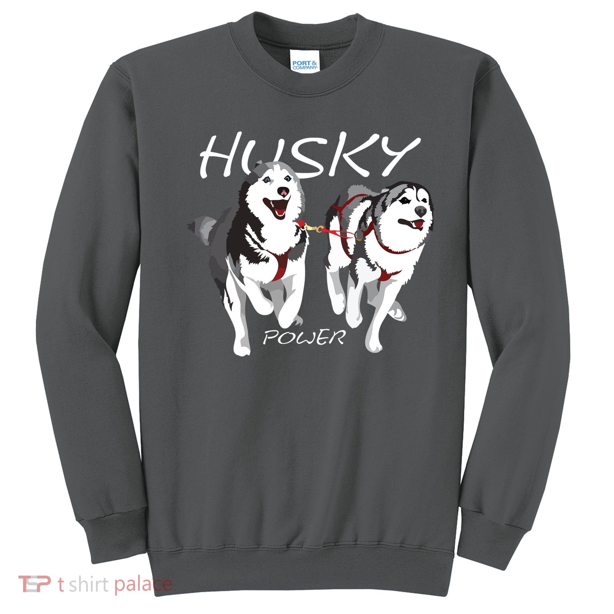Siberian Husky Power Awesome Cute Husky Sweatshirt