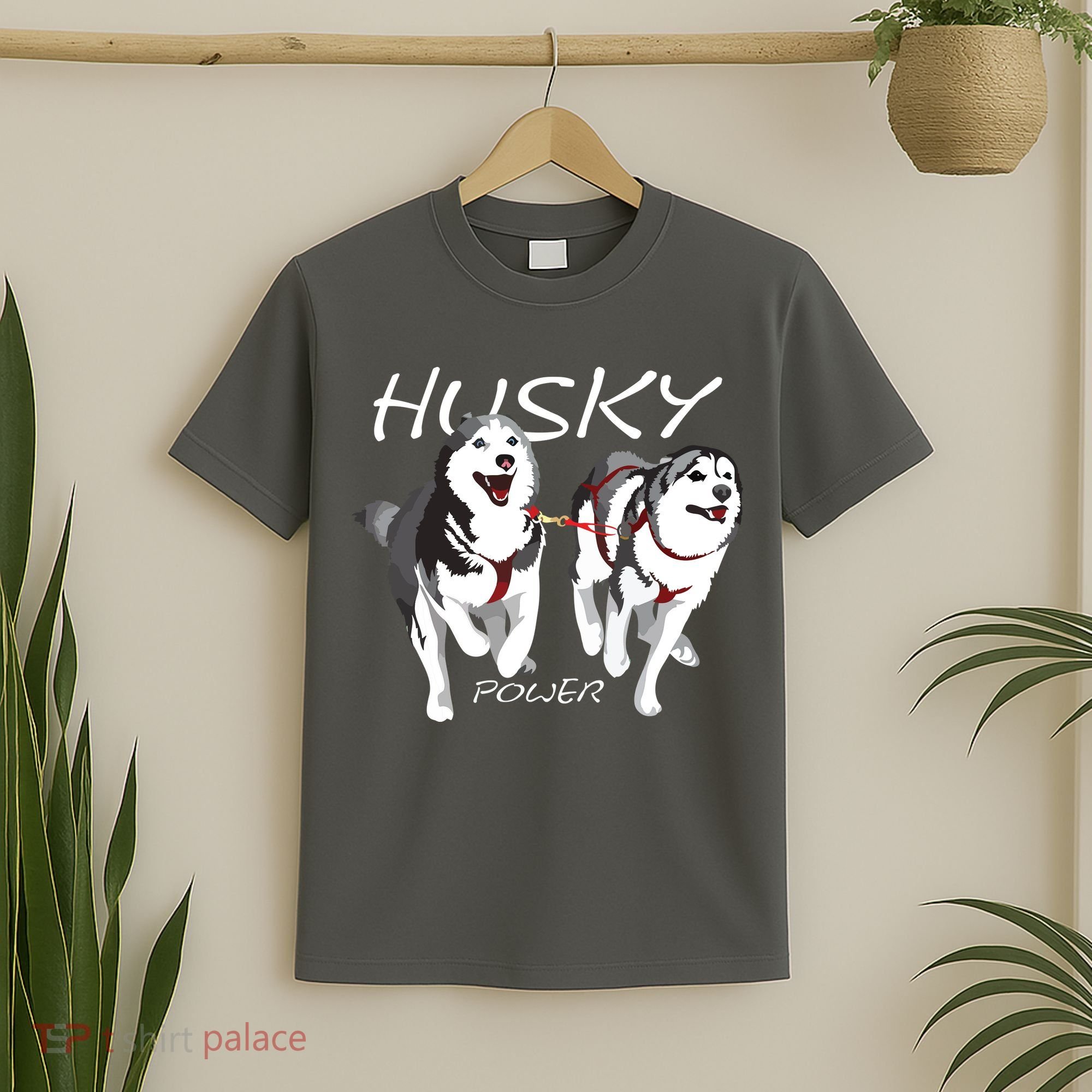 Siberian Husky Power Awesome Cute Husky T-Shirt