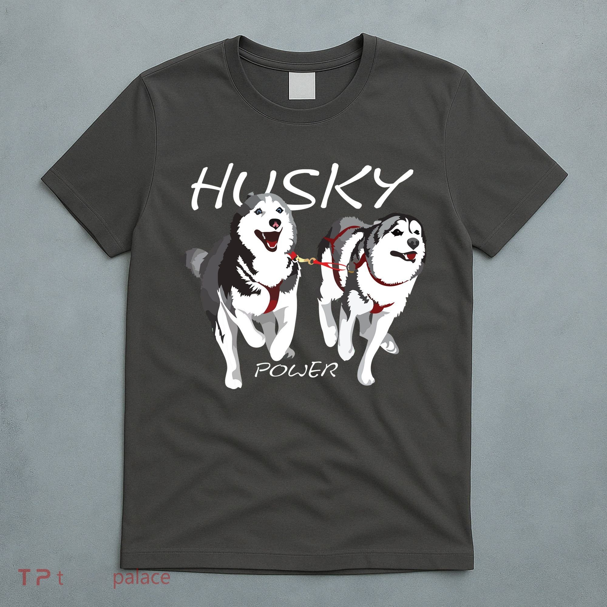 Siberian Husky Power Awesome Cute Husky T-Shirt