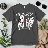 Siberian Husky Power Awesome Cute Husky Premium T-Shirt thumb 2