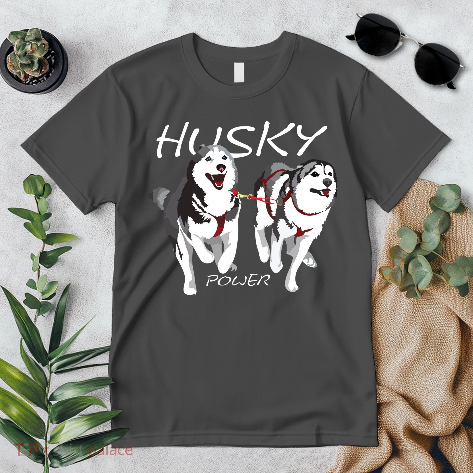 Siberian Husky Power Awesome Cute Husky Premium T-Shirt