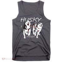 Siberian Husky Power Awesome Cute Husky Tank Top thumb 0