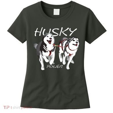 Siberian Husky Power Awesome Cute Husky Women's T-Shirt