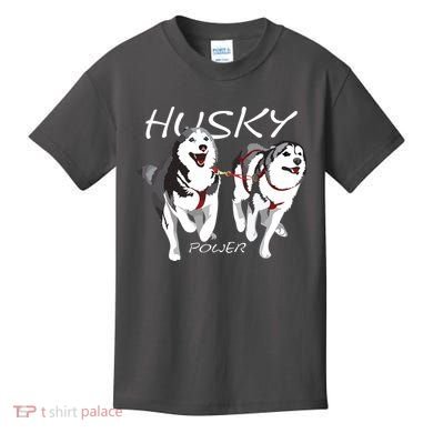 Siberian Husky Power Awesome Cute Husky Kids T-Shirt