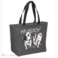 Siberian Husky Power Awesome Cute Husky Tote Bag thumb 2