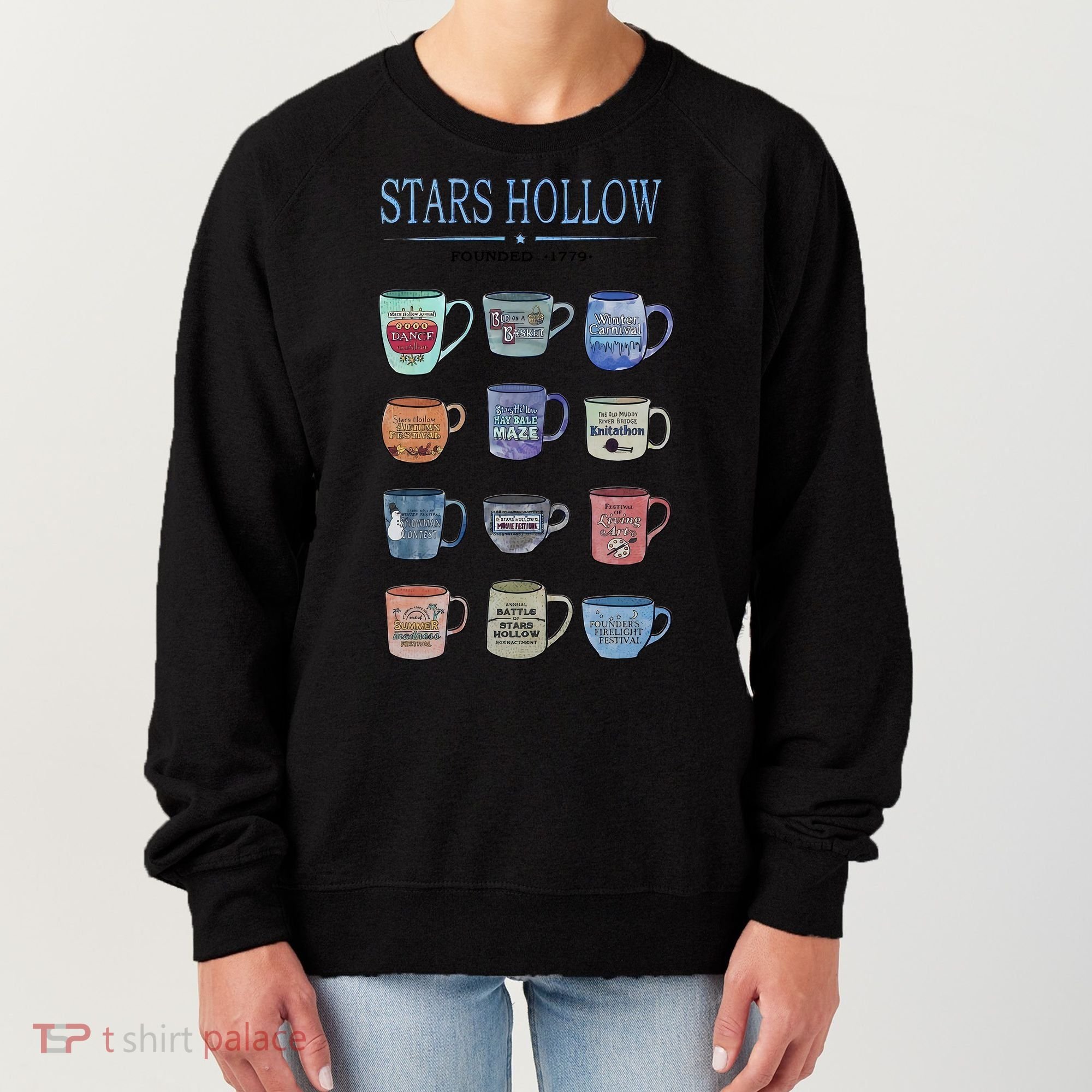 Stars Hollow Pounded 1779 Luke’s Diner Coffee Mug Lover Trending Women's Sweatshirt