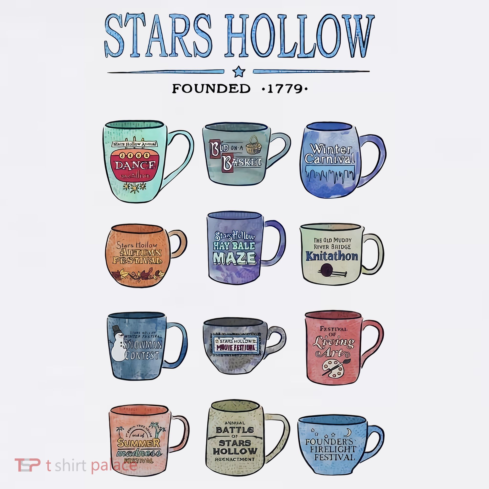 Stars Hollow Pounded 1779 Luke’s Diner Coffee Mug Lover Trending T-Shirt