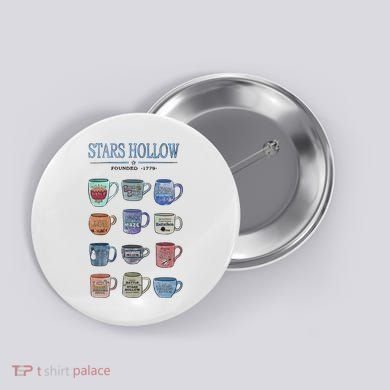 Stars Hollow Pounded 1779 Luke’s Diner Coffee Mug Lover Trending Button