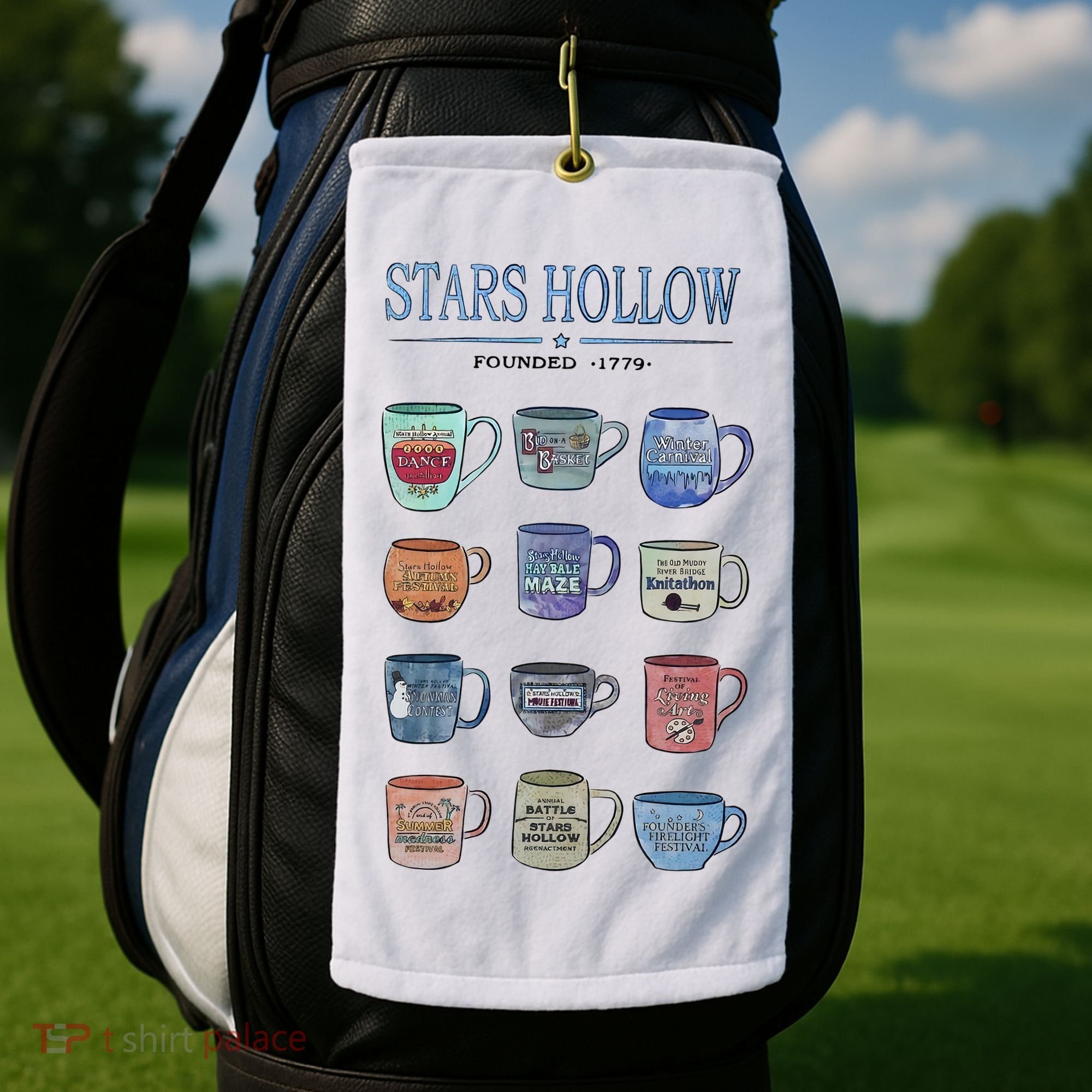 Stars Hollow Pounded 1779 Luke’s Diner Coffee Mug Lover Trending Golf Towel