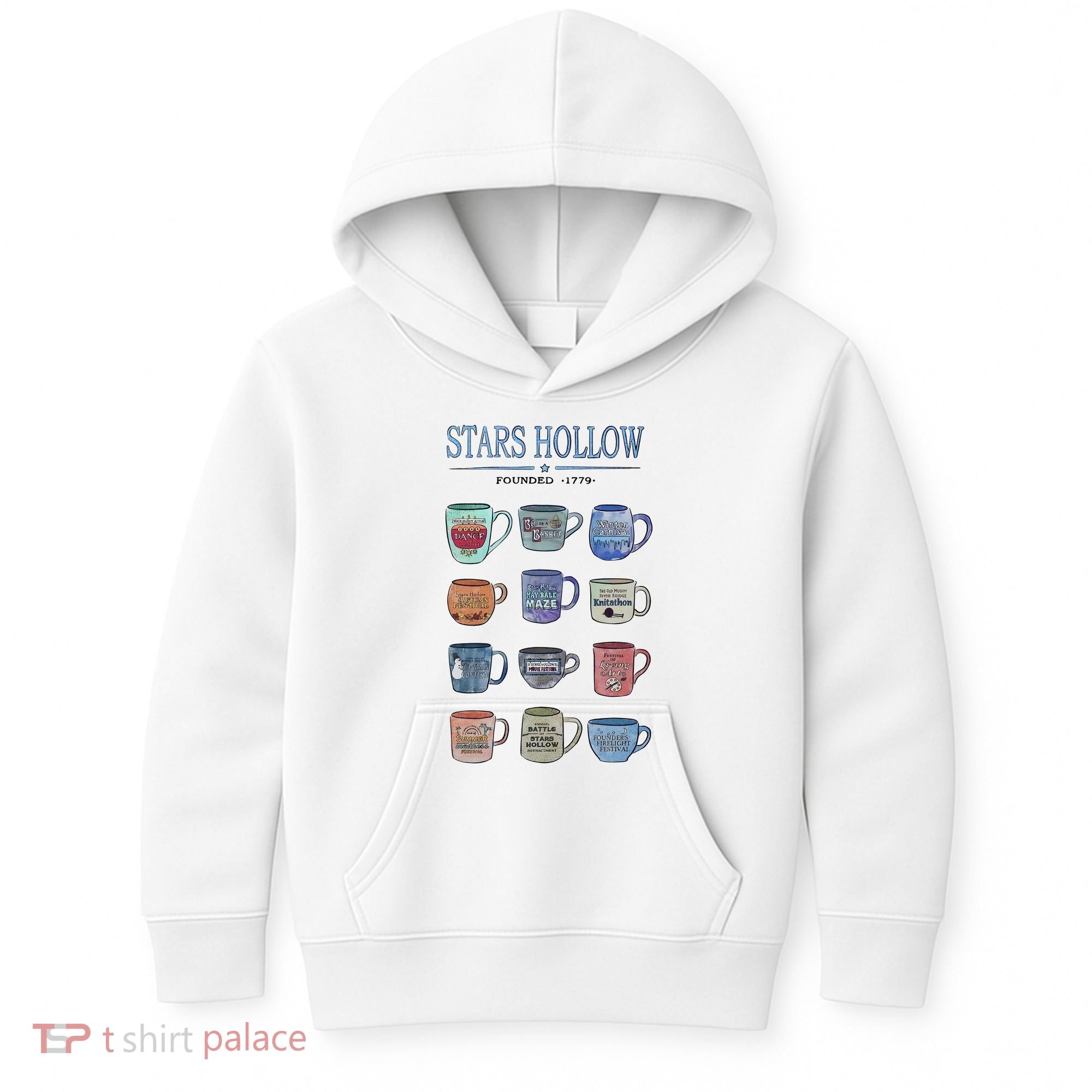 Stars Hollow Pounded 1779 Luke’s Diner Coffee Mug Lover Trending Kids Hoodie