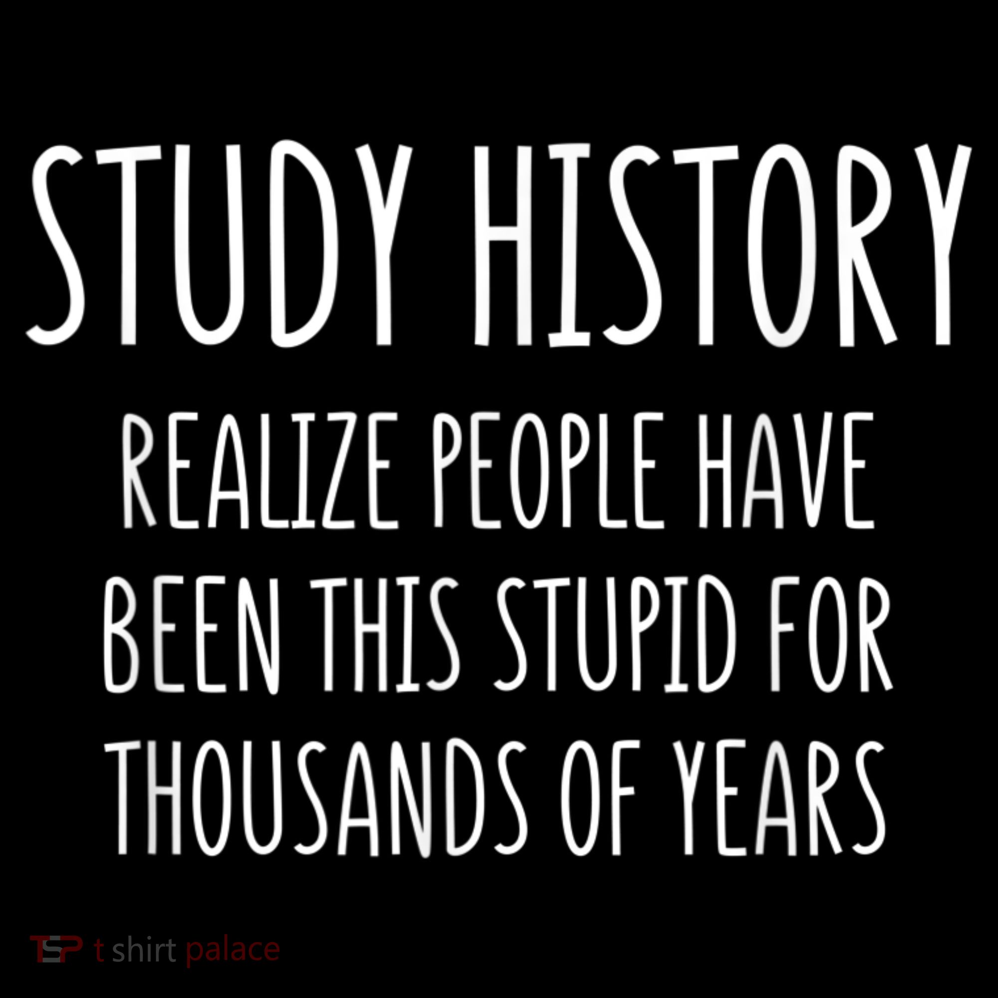 Study History Realize People Have Been This Stupid Funny Gift Sweatshirt