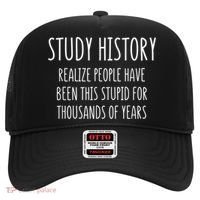Study History Realize People Have Been This Stupid Funny Gift Hat thumb 0