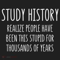 Study History Realize People Have Been This Stupid Funny Gift Hat thumb 2