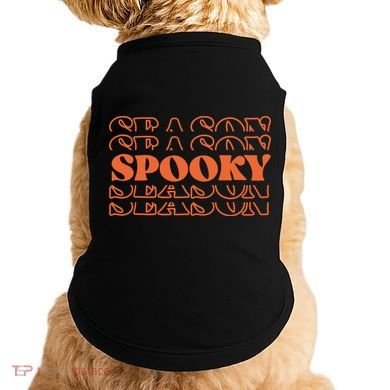 Spooky Halloween Retro Doggie Tank