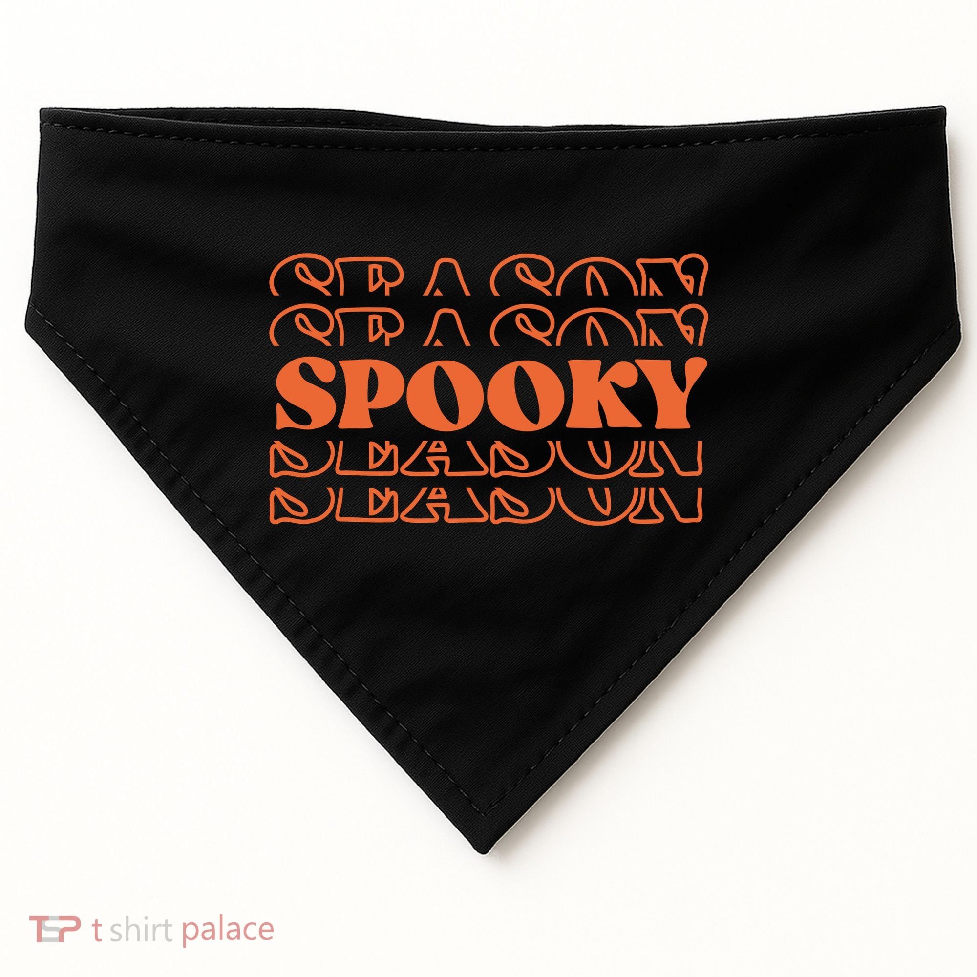 Spooky Halloween Retro USA-Made Doggie Bandana