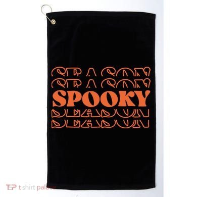 Spooky Halloween Retro Golf Towel