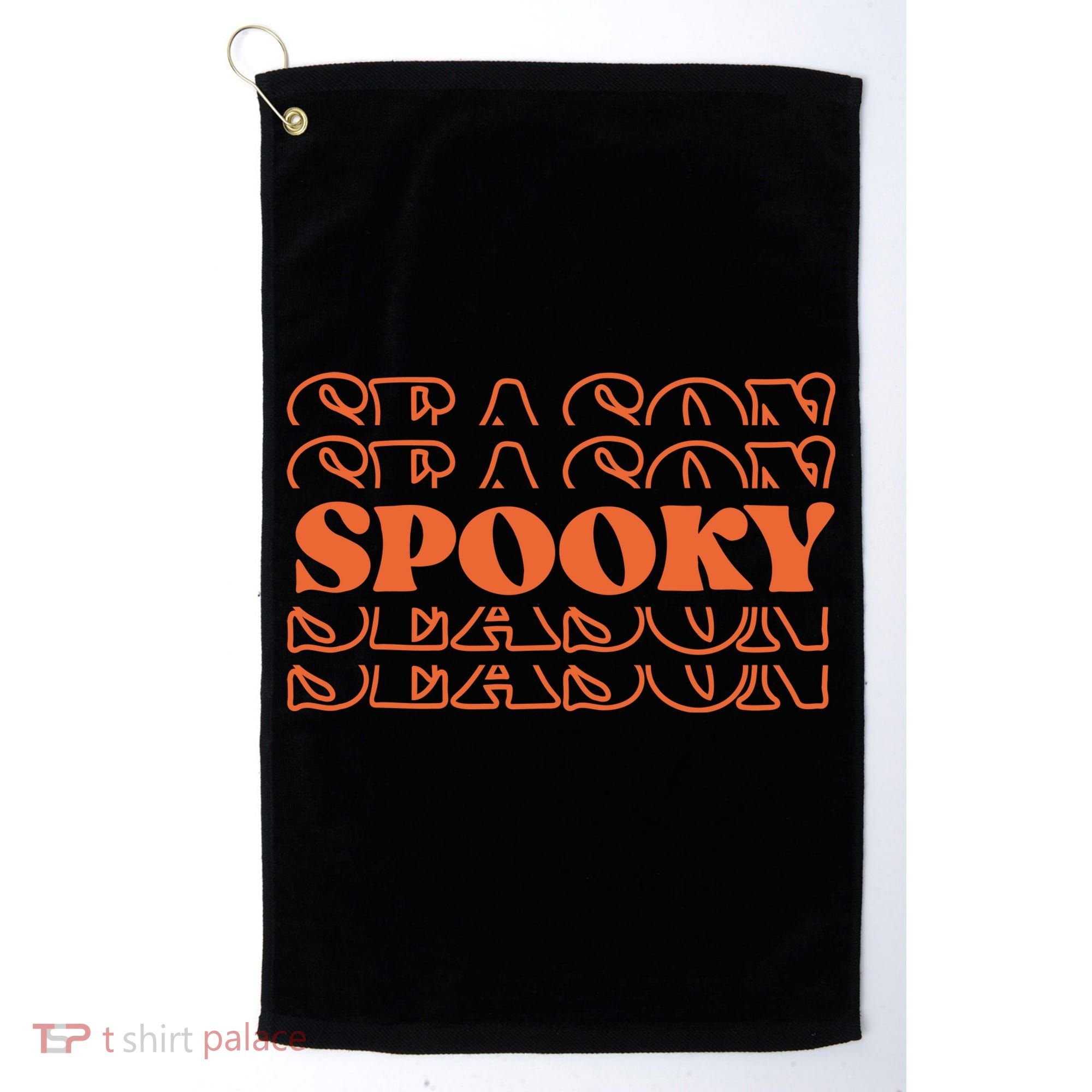 Spooky Halloween Retro Golf Towel