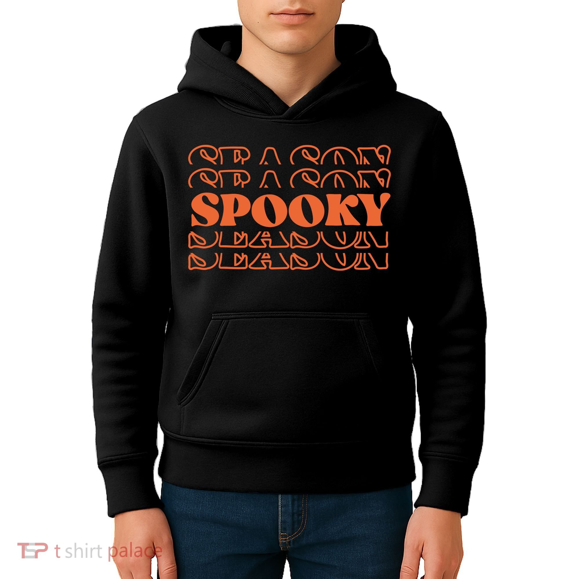 Spooky Halloween Retro Kids Hoodie