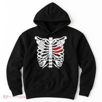Skeleton Heart Ribcage Halloween Love Costume Idea Hoodie thumb 0