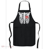 Skeleton Heart Ribcage Halloween Love Costume Idea Apron thumb 0