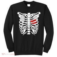 Skeleton Heart Ribcage Halloween Love Costume Idea Sweatshirt thumb 0