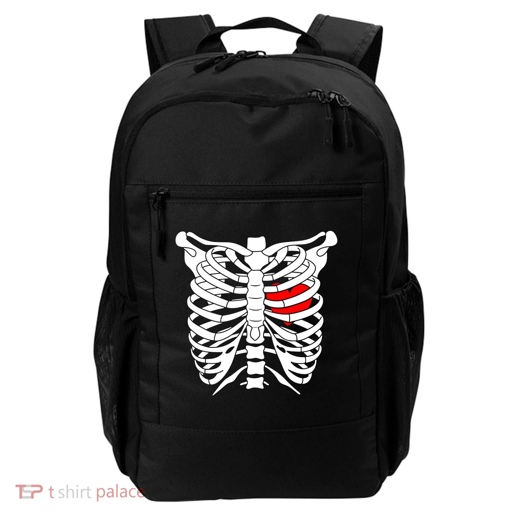Skeleton Heart Ribcage Halloween Love Costume Idea Backpack