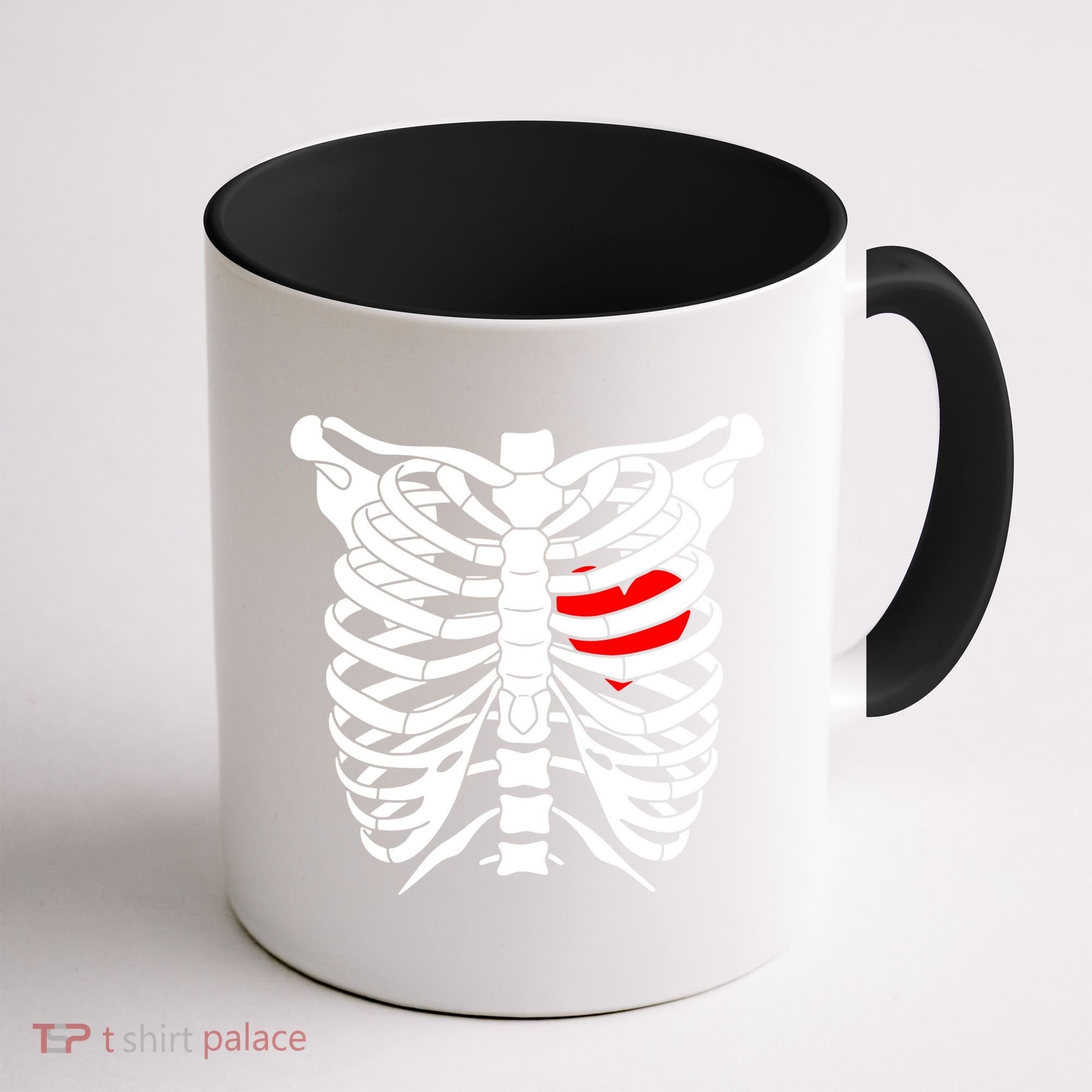 Skeleton Heart Ribcage Halloween Love Costume Idea Coffee Mug