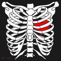 Skeleton Heart Ribcage Halloween Love Costume Idea Women's Hoodie thumb 2