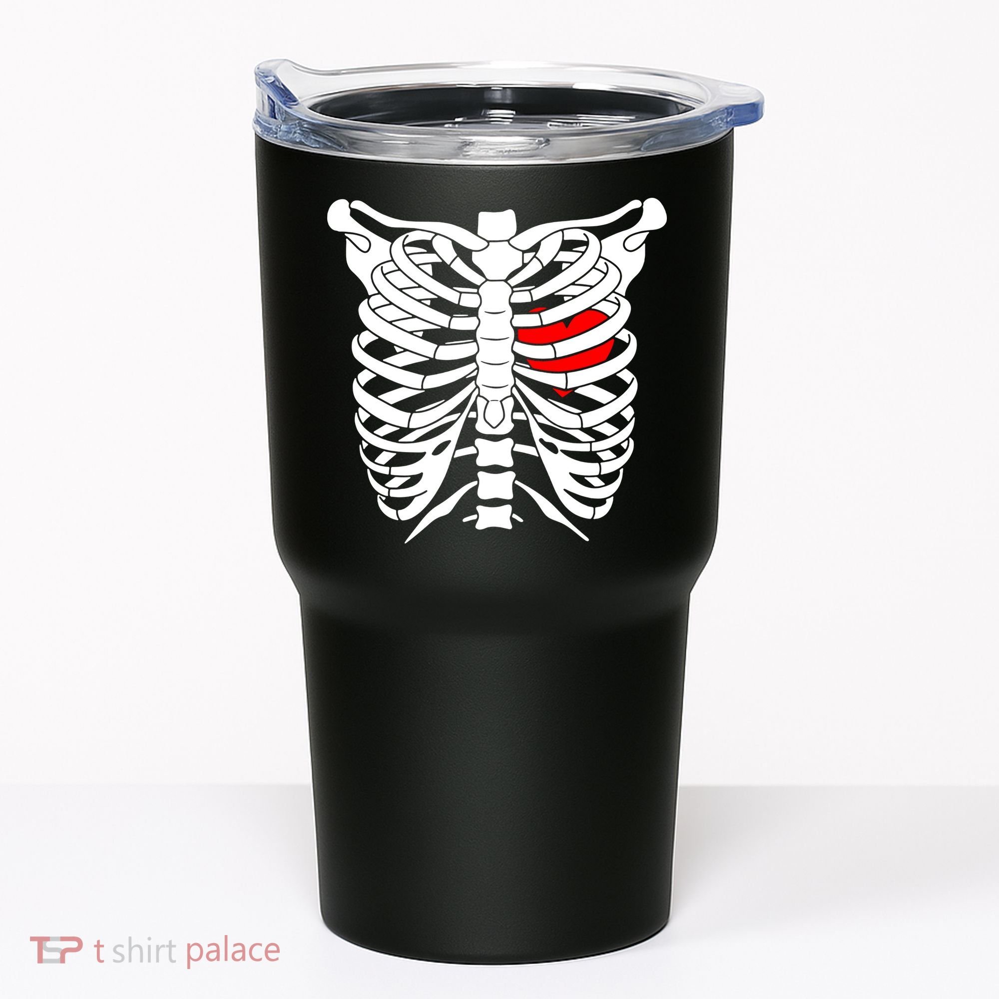 Skeleton Heart Ribcage Halloween Love Costume Idea Tumbler