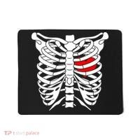Skeleton Heart Ribcage Halloween Love Costume Idea Mousepad thumb 0
