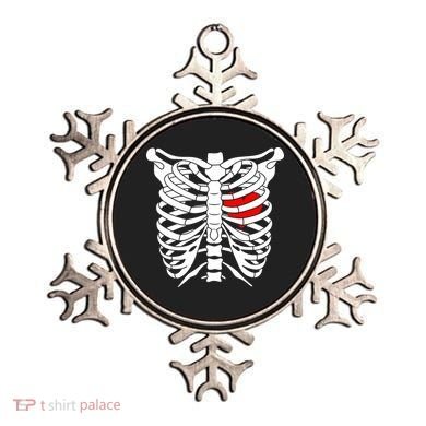 Skeleton Heart Ribcage Halloween Love Costume Idea Ornament