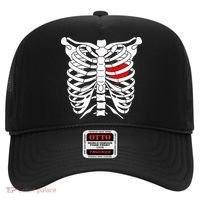 Skeleton Heart Ribcage Halloween Love Costume Idea Hat thumb 0