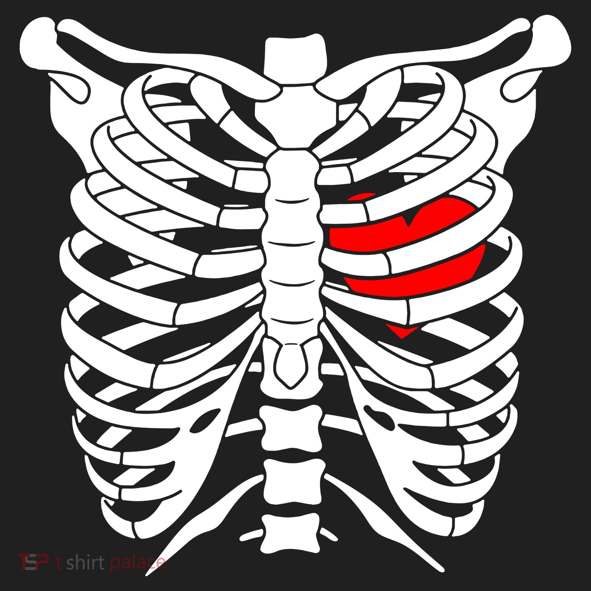 Skeleton Heart Ribcage Halloween Love Costume Idea Hat