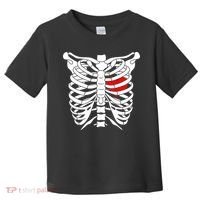 Skeleton Heart Ribcage Halloween Love Costume Idea Toddler T-Shirt thumb 0