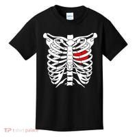Skeleton Heart Ribcage Halloween Love Costume Idea Kids T-Shirt thumb 0