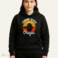 Sunset Haystack Rock Souvenir Cannon Beach Hoodie thumb 5