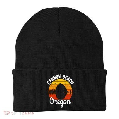 Sunset Haystack Rock Souvenir Cannon Beach Beanie