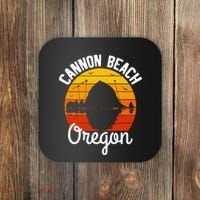 Sunset Haystack Rock Souvenir Cannon Beach Coaster thumb 0