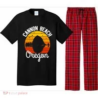 Sunset Haystack Rock Souvenir Cannon Beach Pajama Set thumb 0