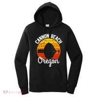 Sunset Haystack Rock Souvenir Cannon Beach Women's Hoodie thumb 0