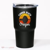 Sunset Haystack Rock Souvenir Cannon Beach Tumbler thumb 0