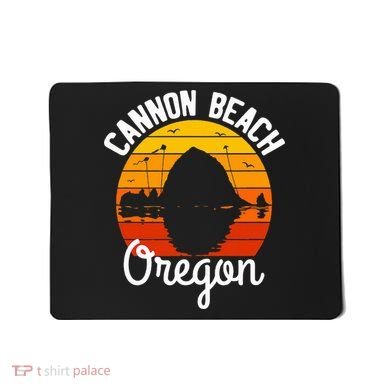 Sunset Haystack Rock Souvenir Cannon Beach Mousepad