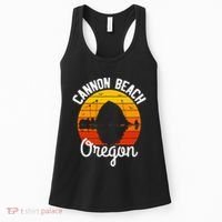 Sunset Haystack Rock Souvenir Cannon Beach Women's Tank Top thumb 0